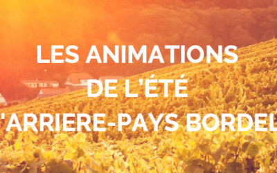 Programme des  animations estivales en Entre-deux-Mers