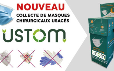 Collecte des masques jetables